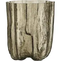 Kosta Boda - Crackle maljakko 27 cm taupe