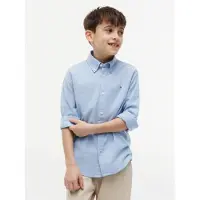 Tommy Hilfiger Kauluspaita - Stretch Oxford - Rauhallinen Blue - - 3 v (98) - Kauluspaidat