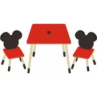 Arditex Mickey Mouse Set Lasten Pöytä-ja Tuolisetti