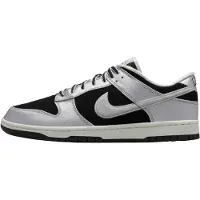 Nike Matalavartiset tennarit 'DUNK RETRO' musta / hopea