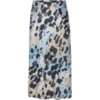 TATUUM Hame 'Satini' beige / marine / vaaleansininen