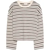 Bershka Paita kerma / suklaa / musta
