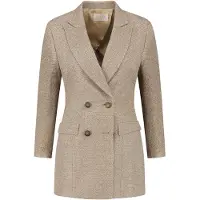 Vulto Bleiseri 'Silk Bouclé Jacket' beige