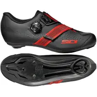 Sidi Prima Black/Red Cycling Shoes, Size 48 - EUR