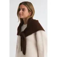 Gina Tricot  - Perfect triangle scarf - Huivit & kaulaliinat - Ruskea - ONESIZE - Naiset