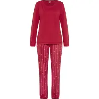 LASCANA Pyjama vaaleanpunainen / punainen