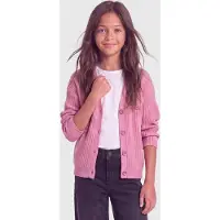 ONLY Kogmandy Ls Short Boxy Cardigan Knt Noos - Pink - 158-164