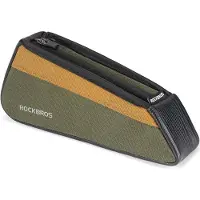 RockBros 088 Top Tube Bike Bag 0.25L - Green and Orange