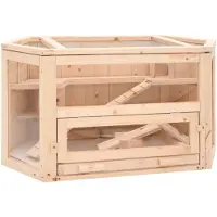 vidaXL Hamsterin häkki 80x40x43 cm täysi kuusi