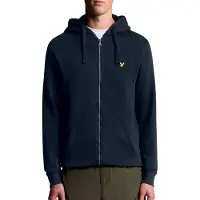 Lyle & Scott Zip Through Hoodie - Navy - M