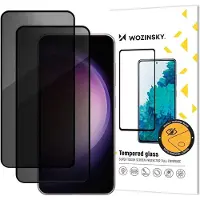 Wozinsky Privacy Glass Tempered Glass for Samsung Galaxy S26 Compatible with Fingerprint Reader 2 Pcs