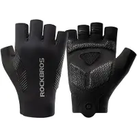 RockBros cycling gloves spring/summer/autumn short fingers size: M - black