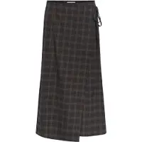 Object Objsoley Reese Re Midi Wrap Skirt 146 - Brown - 38