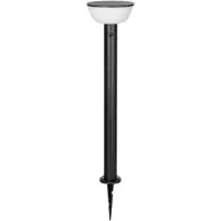 LINDBY Obintu LED-aurinkokäytävävalaisin, musta, 63 cm, liiketunnistin , himmennettävä, Musta, Metalli, Moderni, aurinkokennovalaisin