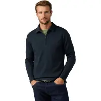 Hackett Waffle Collar Collegepaita Puolivetoketjulla