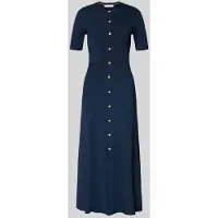 Tommy Hilfiger Rayon Rib F&F Midi Dress - Navy - R/L