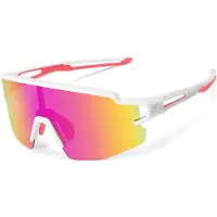 RockBros Kids Cycling Glasses Polarized UV Protection Children's - White