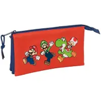 Super Mario 22x12x3 Cm Triple Kynäkotelo