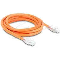 DeLOCK 81181, 2 m, Cat8.1, S/FTP (S-STP), RJ-45, RJ-45, Oranssi
