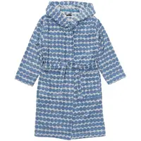 Marimekko Räsymatto Hooded Bath Robe - Blue - L/XL