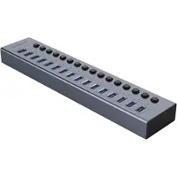 ORICO BT2U3-16AB keskittimen 16x USB-A 3.0 kytkimillä - harmaa