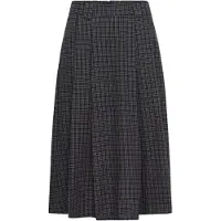 My Essential Wardrobe Mwlennie Check Skirt - Navy - 38