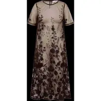 A-VIEW Fuschia Midi Dress - Brown - 36