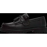 Selected Slmholger Leather Kiltie Tassel Loafer - Black - 42