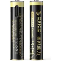 ORICO Ener-G EG7C AAA Lithium Battery 1.5V 500mWh USB-C Rechargeable Battery with Charging Cable 2 pcs.