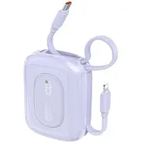 Dudao K32 22.5W 10000 mAh USB-C/Lightning fioletowy
