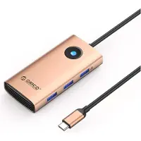 ORICO PW11 6in1 USB-C Docking Station 3x USB-A 3.0 1x USB-C PD 100W 1x HDMI 4K 30Hz 1x RJ45 2.5G Ethernet - Rose Gold USB hub - 6 satamat - USB 3.0