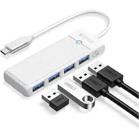 ORICO PAPW4A-C3 USB-jakaja, 4 porttia, 4 x USB-A 3.0, 1,8 m – valkoinen