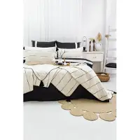 L'essentiel Maison pussilakana- ja vuodevaatesetti Eva - Black, 200x220, 7 osaa
