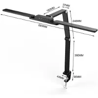 Wozinsky WLM-800 desk lamp above the monitor with remote control - black
