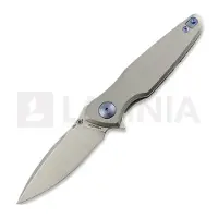 Spartan Blades Pandia kääntöveitsi, Satin/Blasted Titanium & Blue HW, Stonewash
