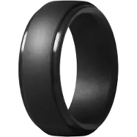 Typecat 8 mm suosittu naamiointi hopea musta miesten silikoni viileät renkaat naisten kumi vihkisormus ympäristöurheilu #7