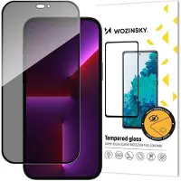 Wozinsky Privacy glass with Anti Spy filter for iPhone 15 Pro Privacy Glass - black