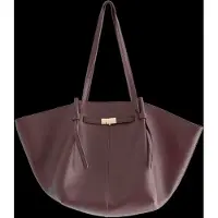 Lindex Tote Bag In Imitation Leather - Burgundy - ONE SIZE