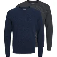 Jack & Jones Neulepaita 'JJEBASIC' marine / tummanharmaa