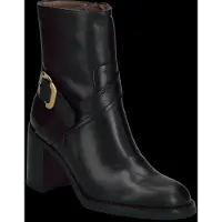 Wonders for woman. I-9222_5716_5792 Alice black Leather Ankle Boots (38), 5 to 8 cm, Zip, Casual