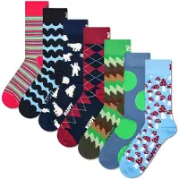 Happy socks 7-Pack Seven Days Socks Gift Set - Multi/patterned - 36-40