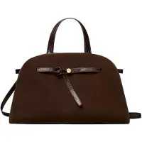 Tory Burch Romy Suede Bauletto - Brown - ONE SIZE