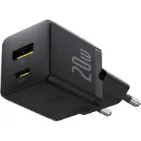 Baseus Travel Charger Palm Series, C+U, PD 3.0, QC 3.0, 20W, Black EU (P10111608113-00)