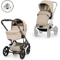 Cybex Talos S Lux yhdistelmävaunut Almond Beige, sis. taitettavan kopan