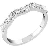 Sandberg Joenmutka rivitimanttisormus 0.44 ct valkokulta M-340w-175