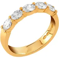 Sandberg Yöpilvi rivitimanttisormus 0.70 ct keltakulta M-440k-180