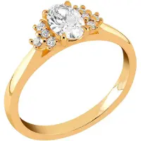 Sandberg Yöpilvi timanttisormus 0.57 ct keltakulta M-255k-165