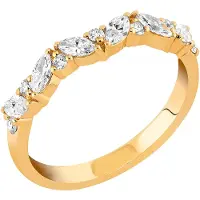 Sandberg Joenmutka rivitimanttisormus 0.44 ct keltakulta M-340k-150