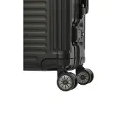 Travelite Next 4-pyöräinen käsimatkatavara, Alumiini, 55 cm Harmaa
