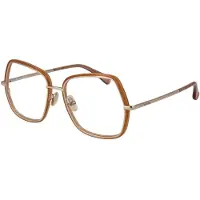 Max mara Näkölasit - - MM5076 - Metalli - Kiiltävä ruusukulta - Koko 55
